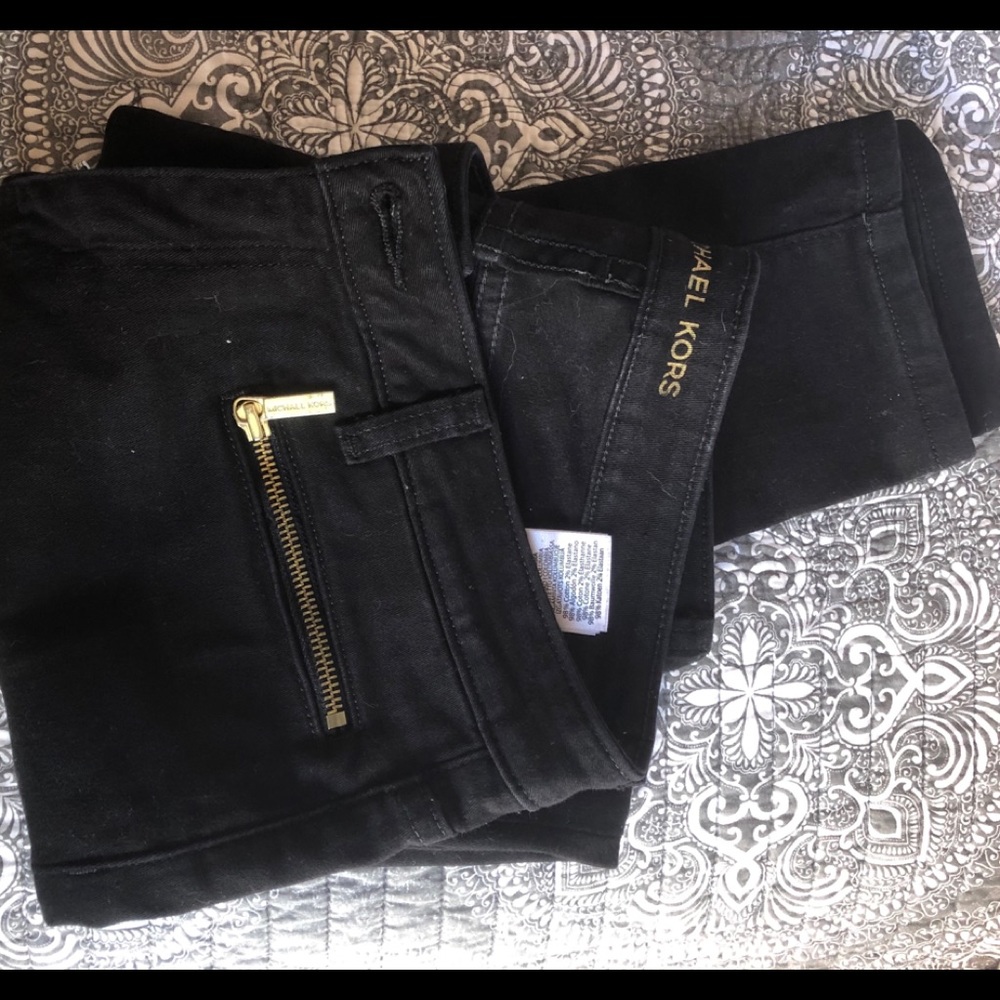 JEANS MICHAEL KORS IZZY SKINNY SIZE 6 BLACK
